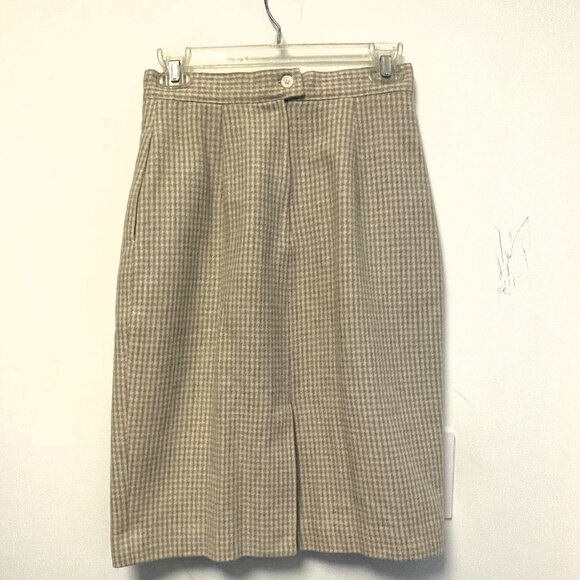 Karen Scott Petites Women reprocessed wool pencil skirt - Picture 2 of 2